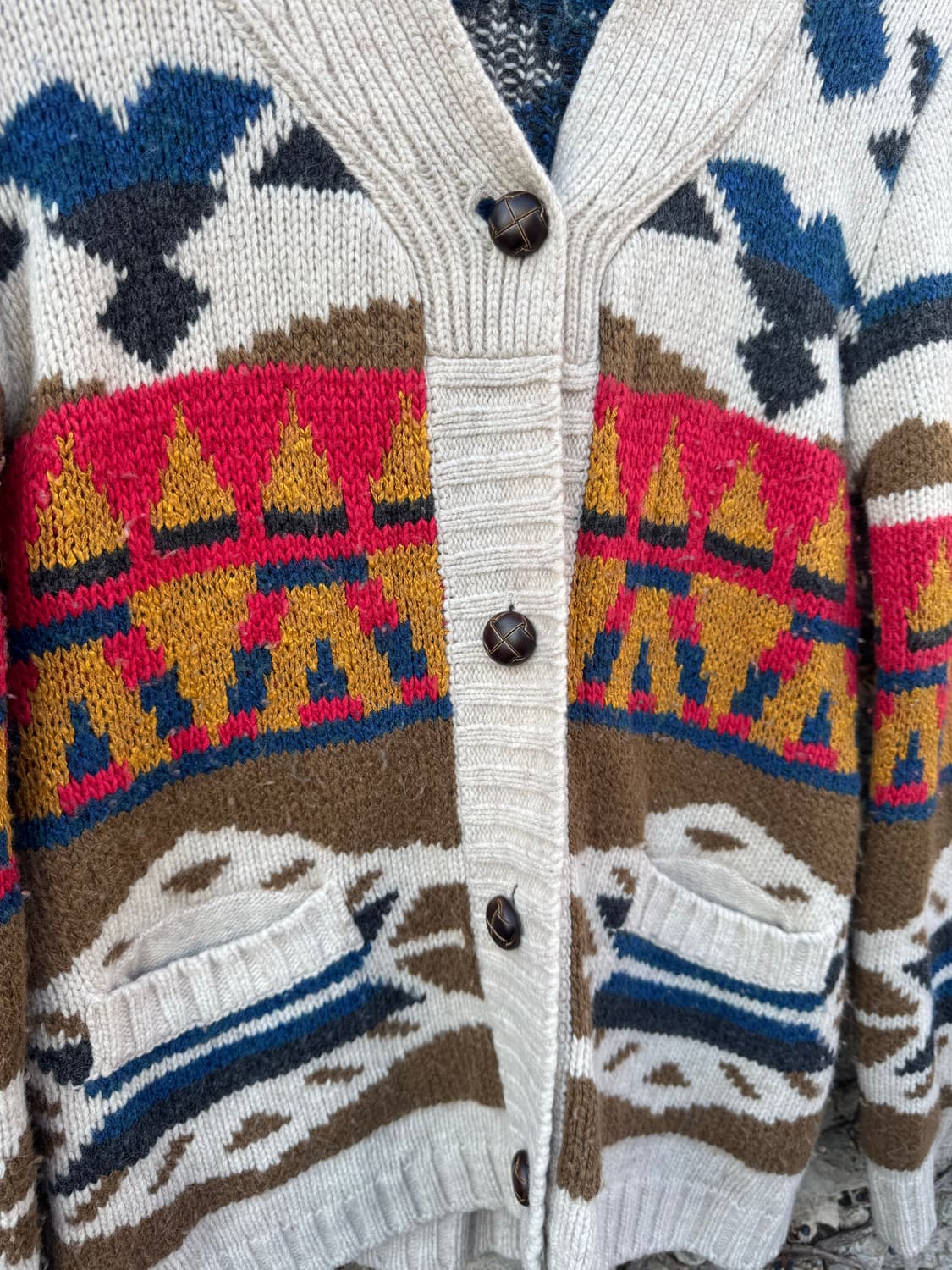 Thursday island 나바호 패턴 니트 가디건 s 상품이미지5
