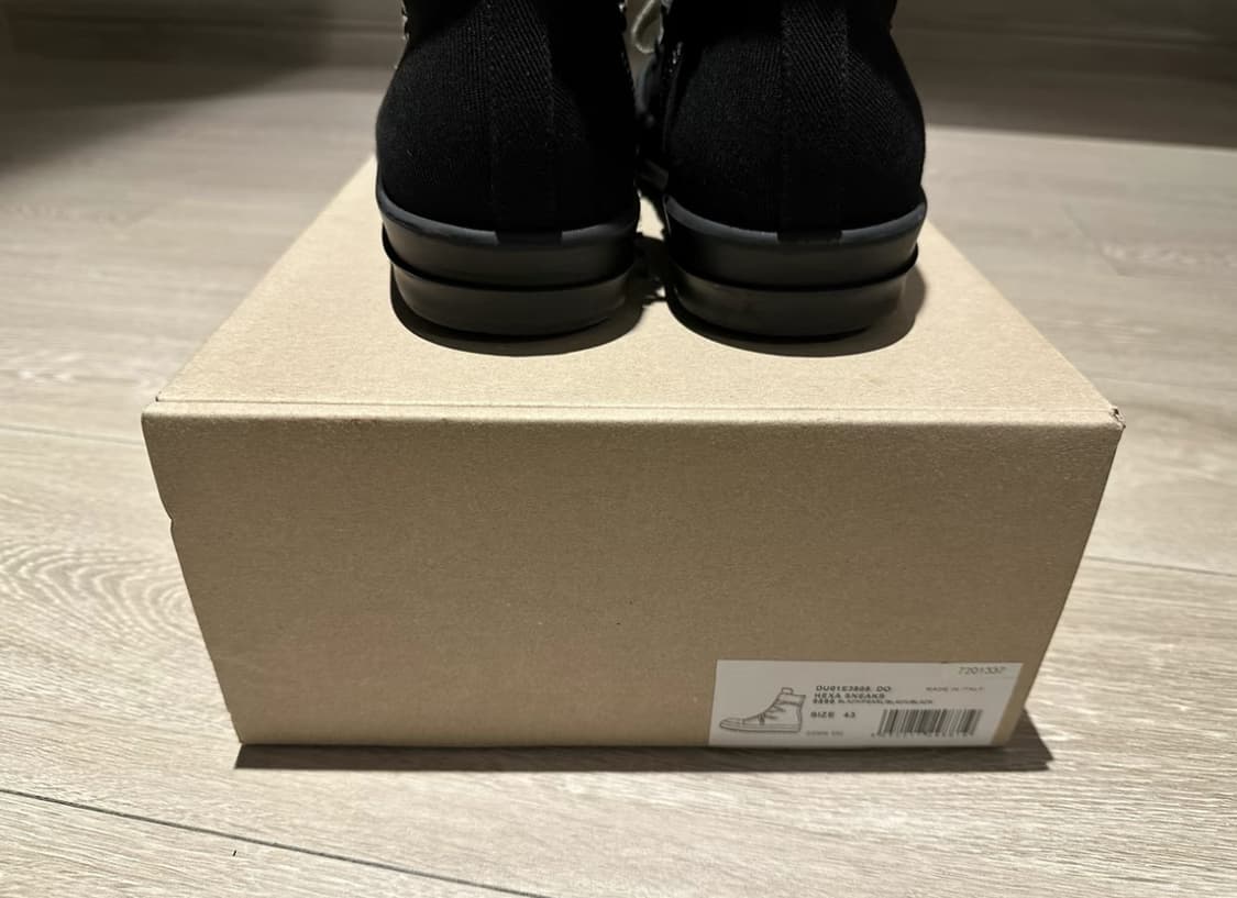 릭오웬스 다크쉐도우 HEXA 25ss 블랙 43 상품이미지2