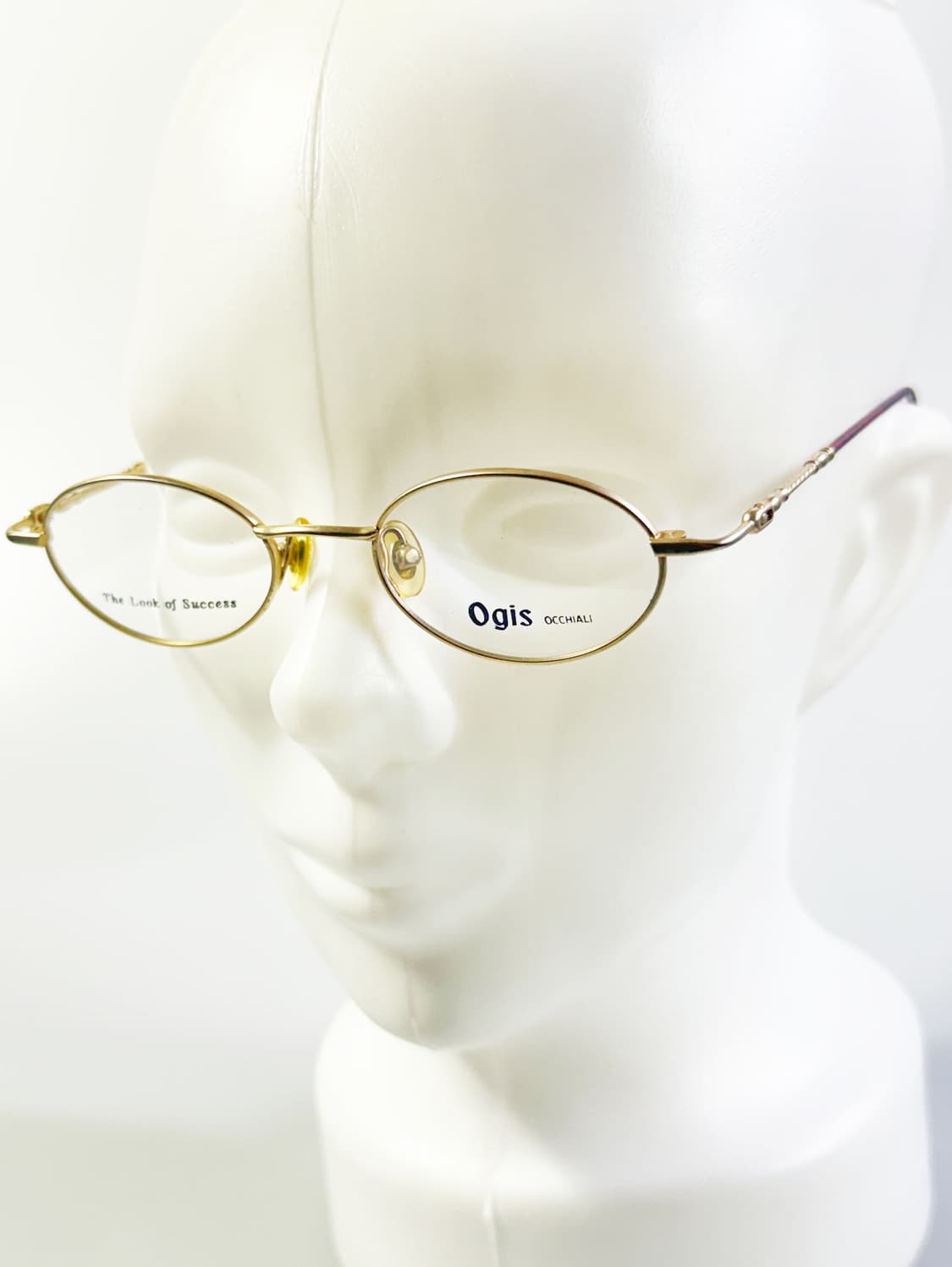 OGIS OCCHIALI 골드 티타늄 슬림 오벌 빈티지 안경 상품이미지8