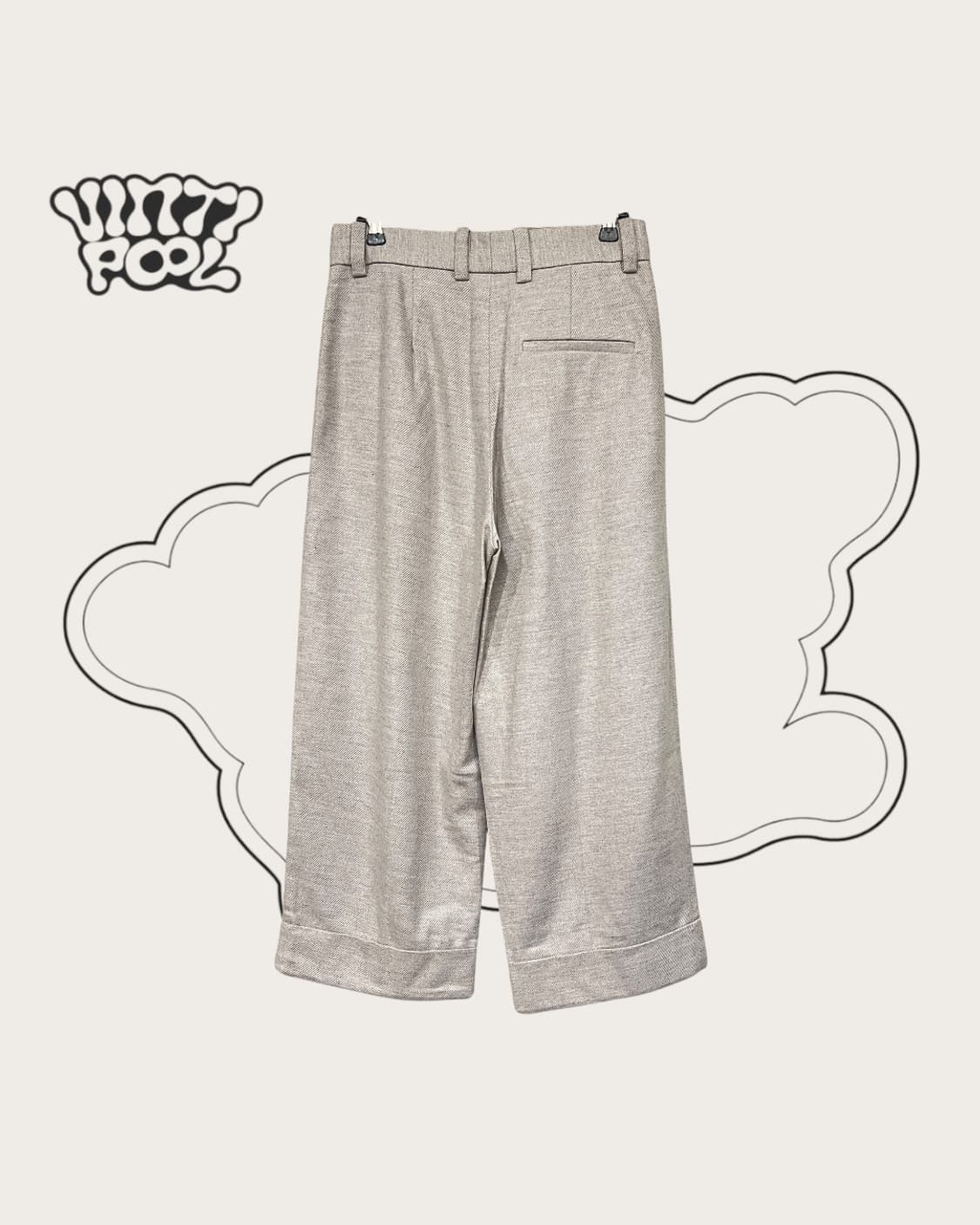 COS 코스 울캐시미어 핀턱 슬랙스 EU34 오트밀 상품이미지2