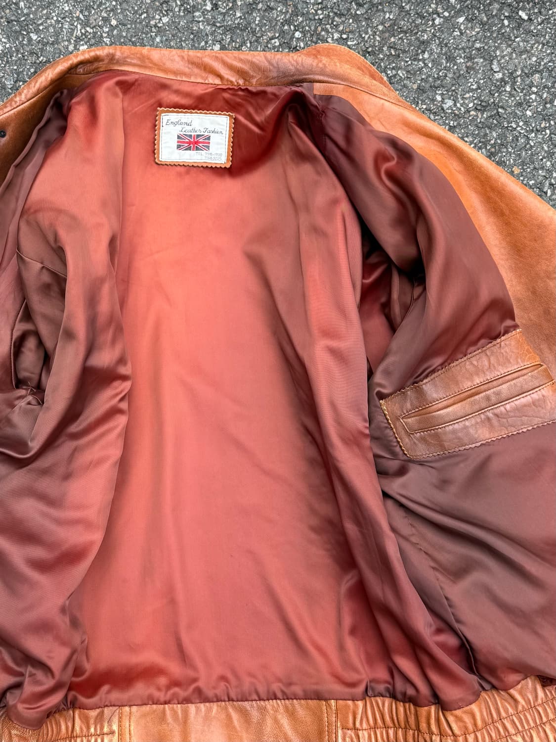 🇬🇧80s Made in England 소가죽 레더 자켓 상품이미지6