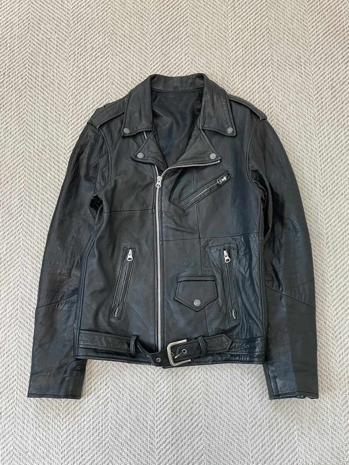 빈티지 더블 라이더 레더 재킷 J03926 상품이미지1