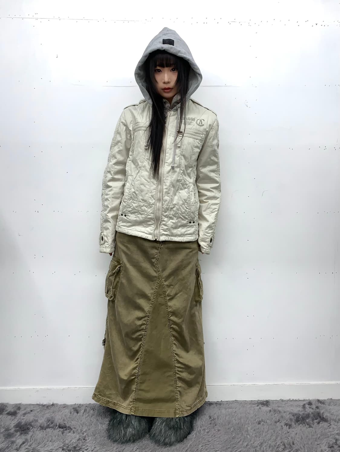 Y2k 밀리터리 후드 자켓 상품이미지4