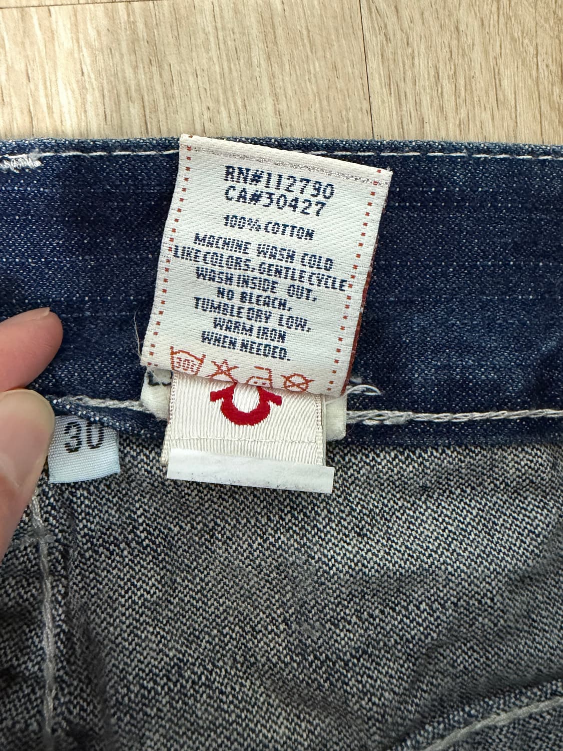 트루릴리젼 usa 가죽패치 부츠컷 30 레어템 상품이미지8