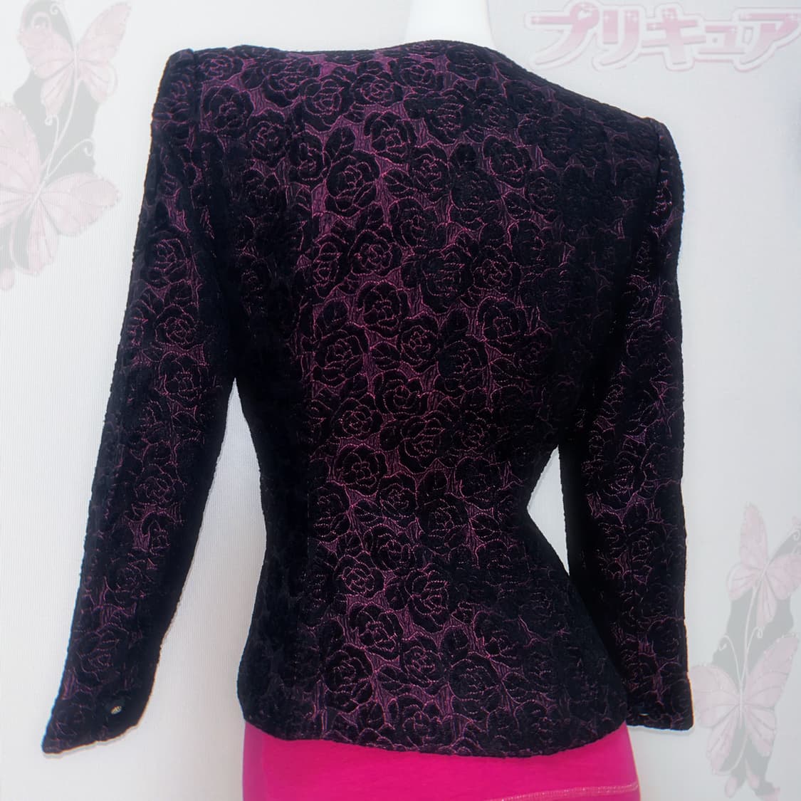 나나 무드 고딕 로즈 자수 슬림핏 자켓 상품이미지4