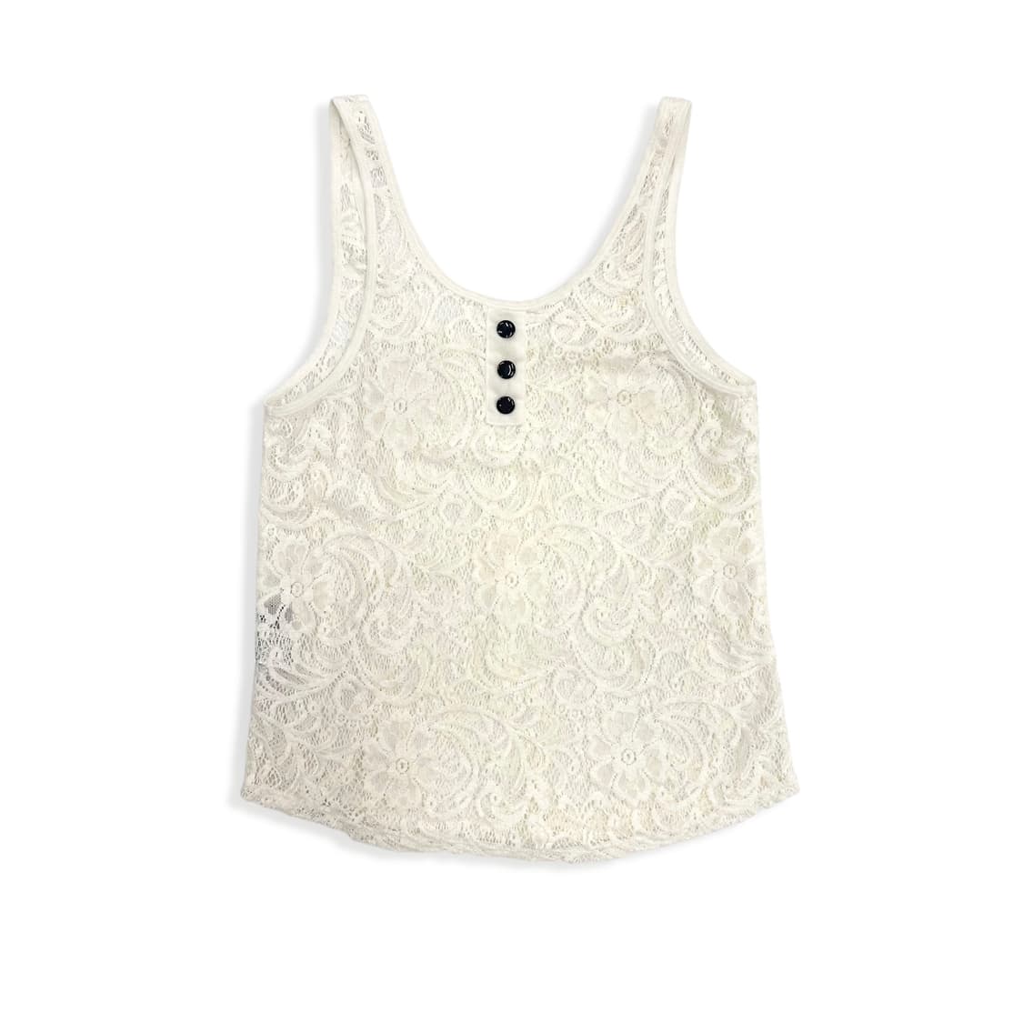 Flower Net Button Sleeveless Top 상품이미지2