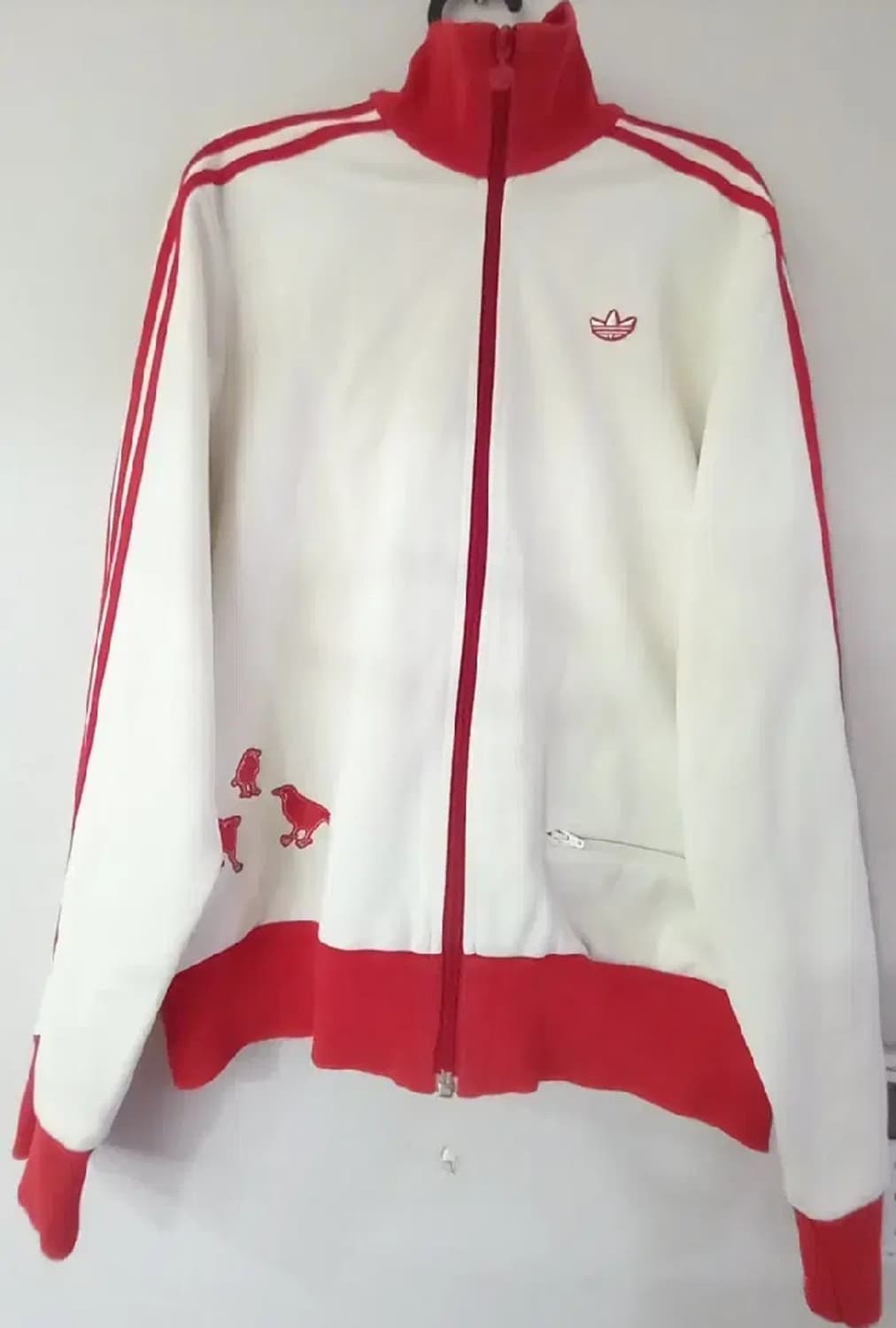 아디다스 도쿄 흰빨 화이트 저지 져지집업 100/L 상품이미지1