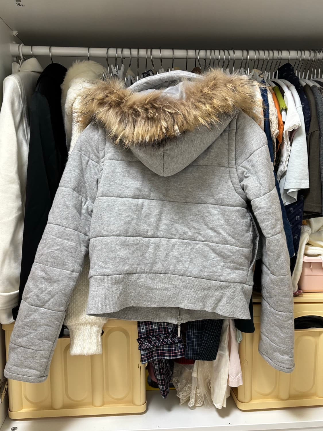 핑키앤다이안 그레이 후드자켓 갸루 상품이미지2