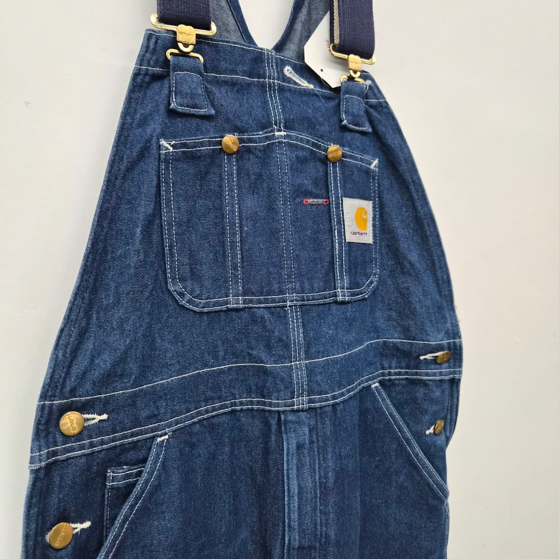 칼하트 데님 오버롤 멜빵바지 34in 상품이미지2