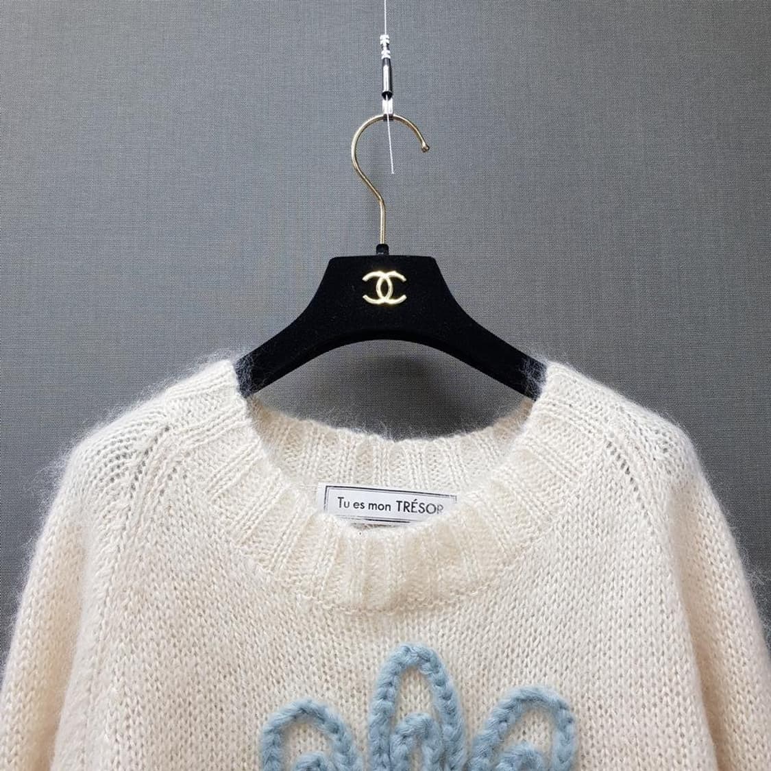 Tu es mon 2022 플라워 모헤어 니트 스웨터 F사이즈 상품이미지2