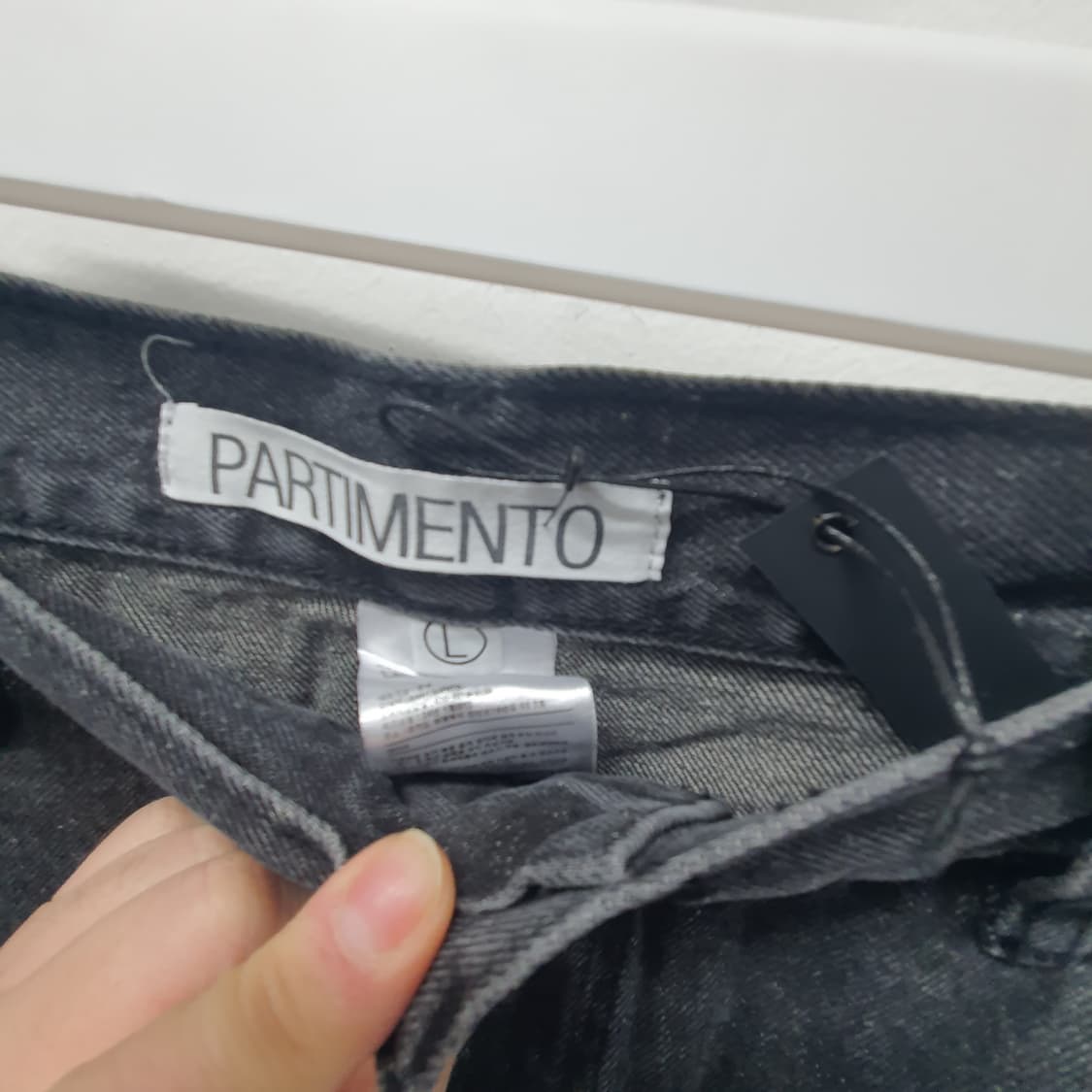 파르티멘토 블랙 데미지데님팬츠 새상품 상품이미지3