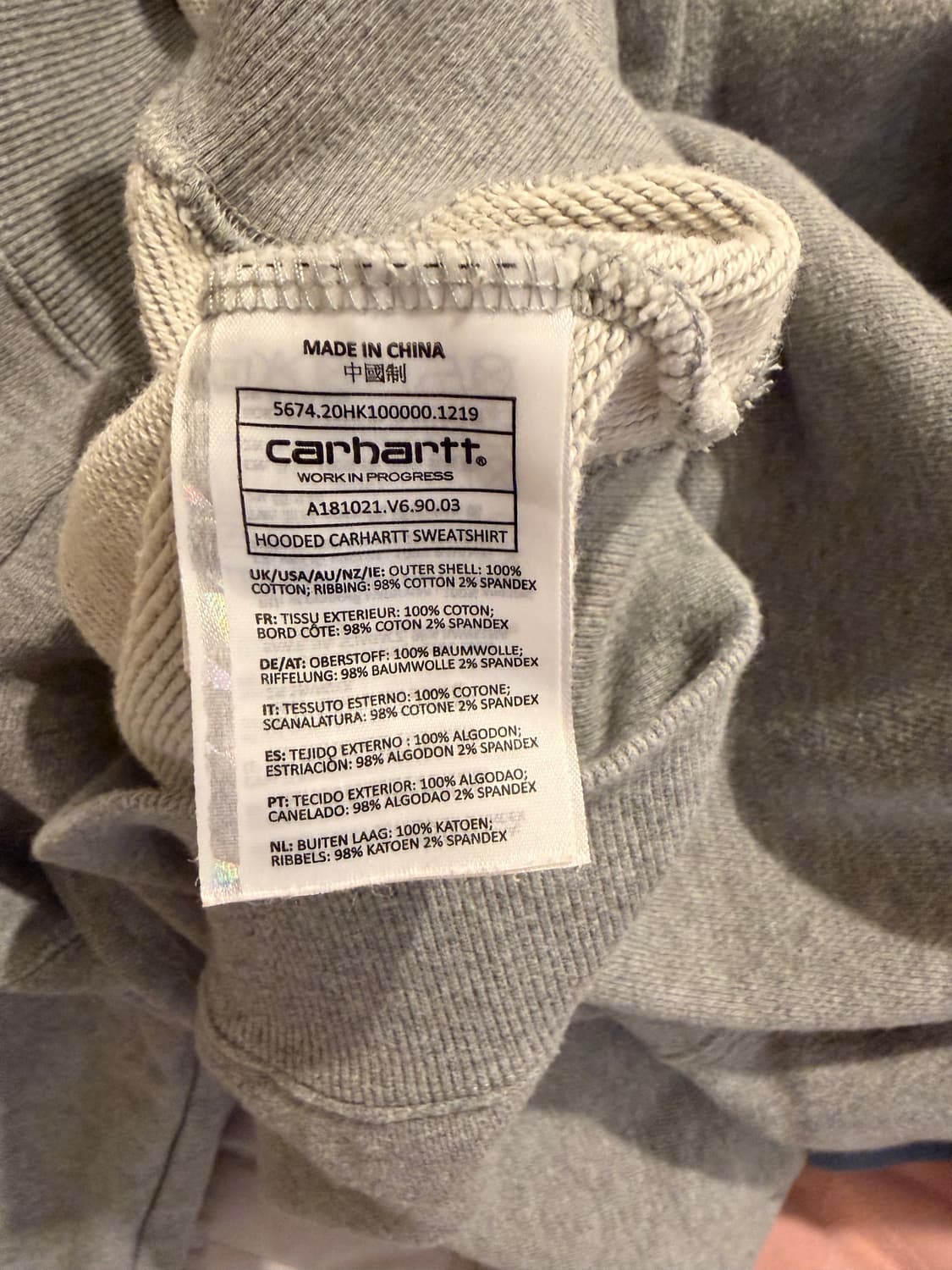 칼하트윕 로고 후드티 상품이미지5