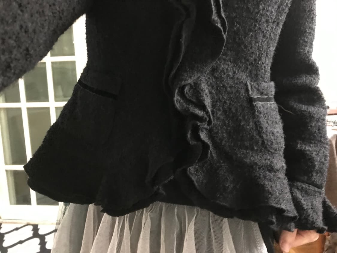 vintage wool frill jacket 상품이미지7