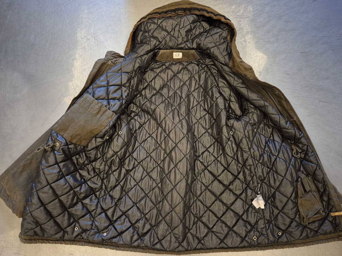 00s C.P COMPANY 왁스드 후드 파카 상품이미지3