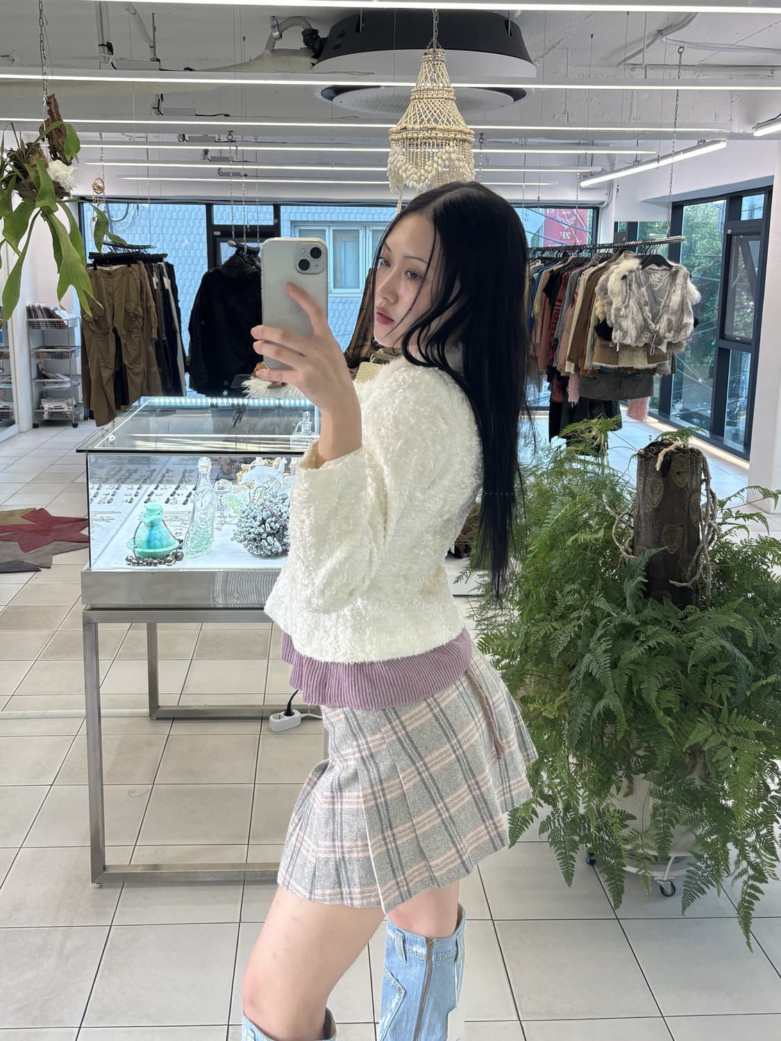 피조물빈티지 fur knit jacket 상품이미지3