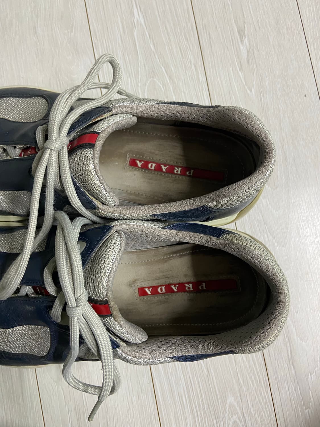 [8] 00s 프라다 아메리카컵 스니커즈 네이비 상품이미지10