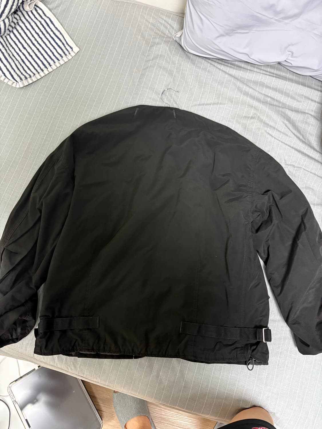 [2] 폴리테루 리버시블 라이너 자켓 블랙+차콜 상품이미지4