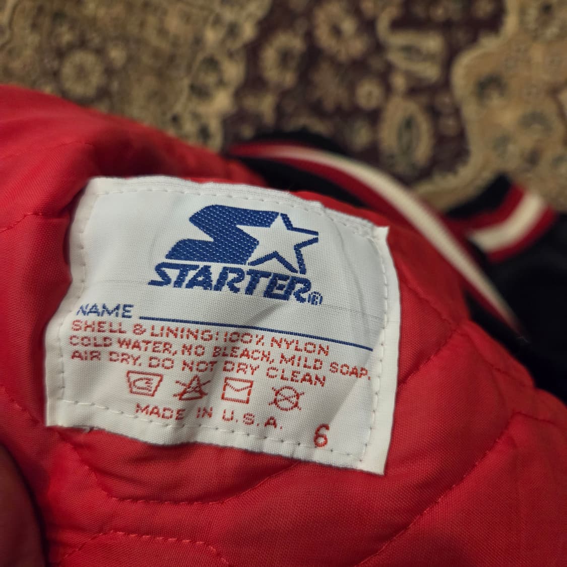 80s 스타터 made in usa 시카고 불스 자켓 상품이미지4