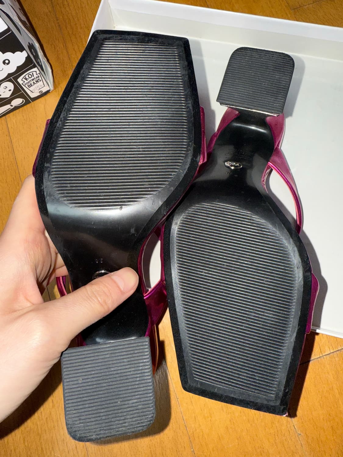 자라 핑크 샌들 38 상품이미지7