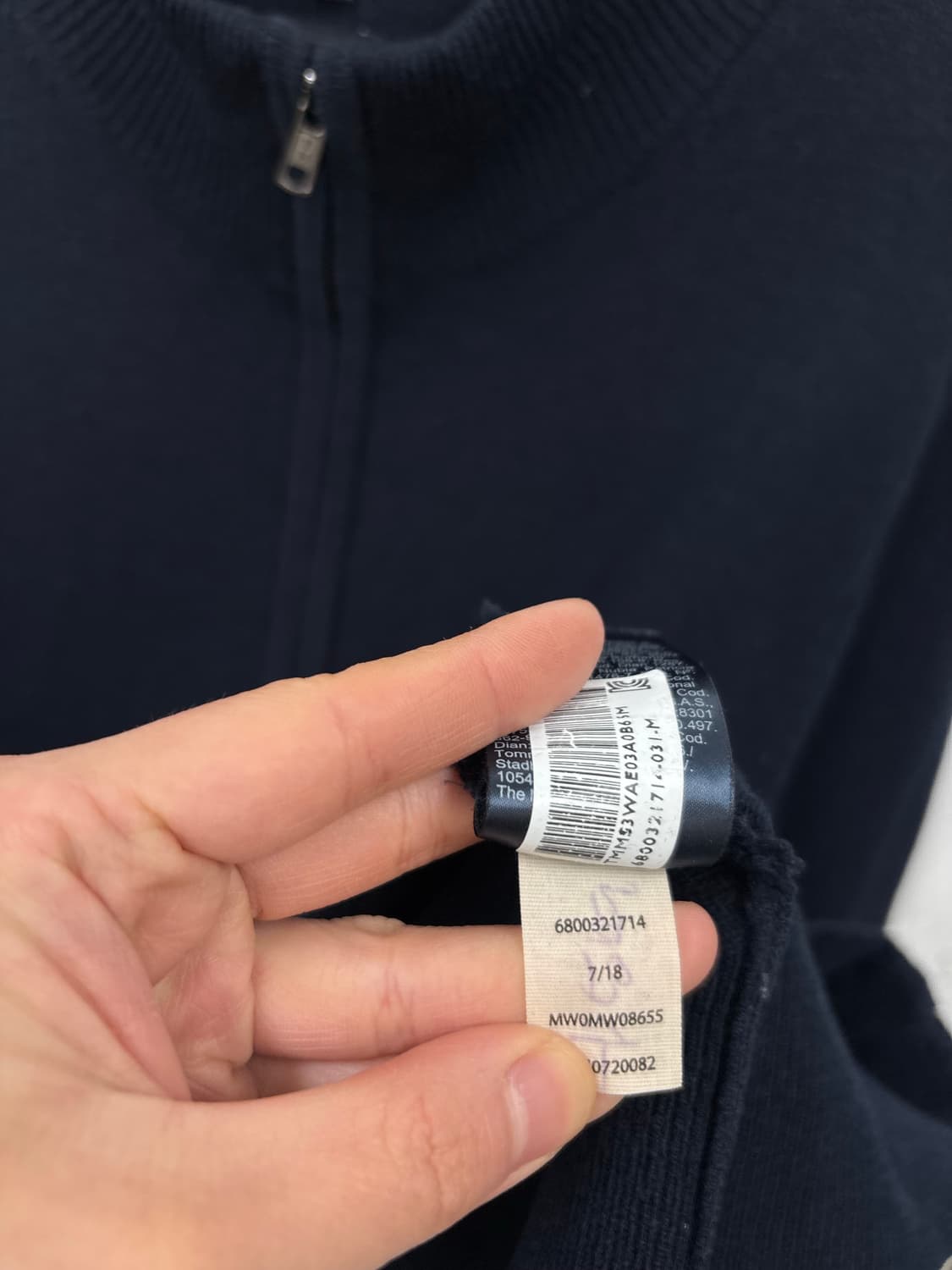 타미힐피거 울 니트 집업 상품이미지7