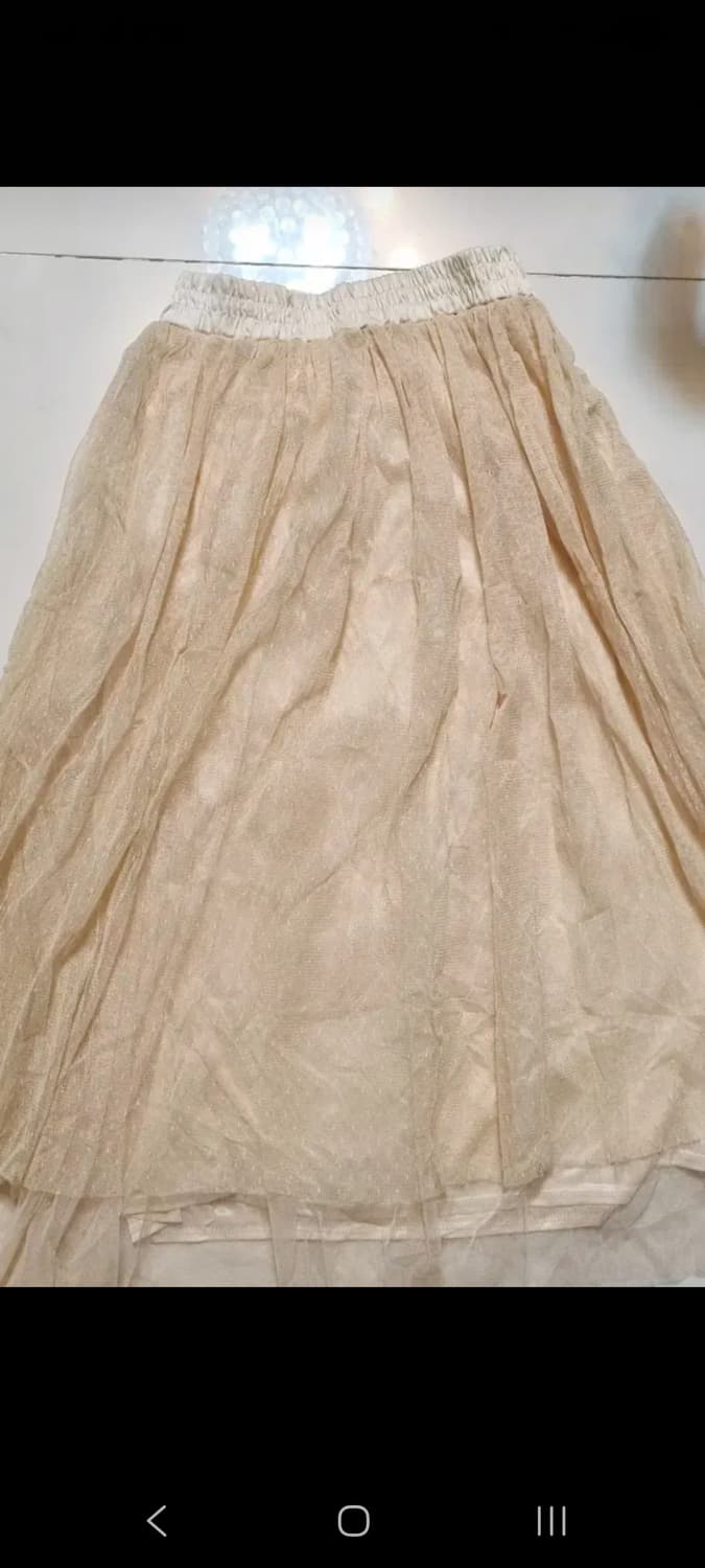 레이스 블라우스+샤 롱스커트 상품이미지5