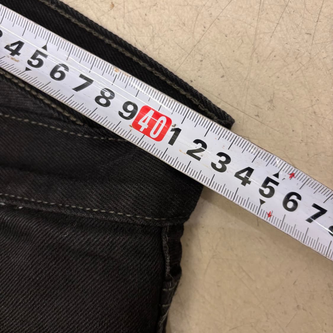 리바이스 505 블랙 데님 팬츠 상품이미지6