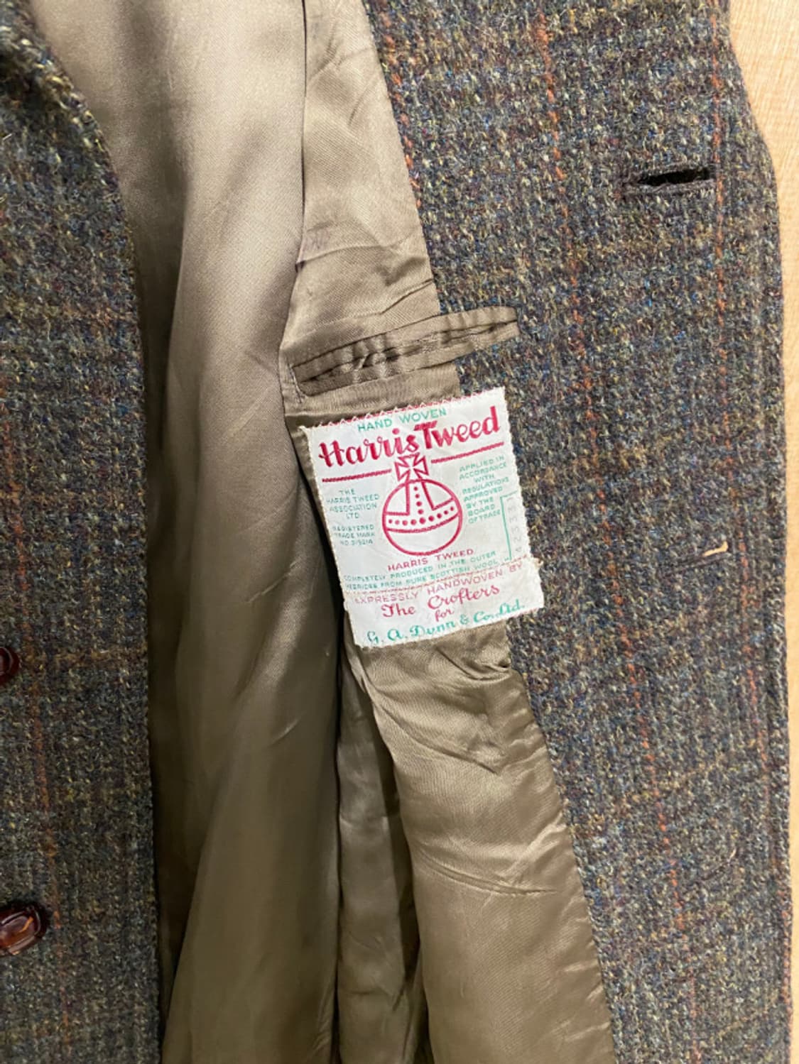 샵 세일중🌞 60's HARRIS TWEED tweed coat 상품이미지8