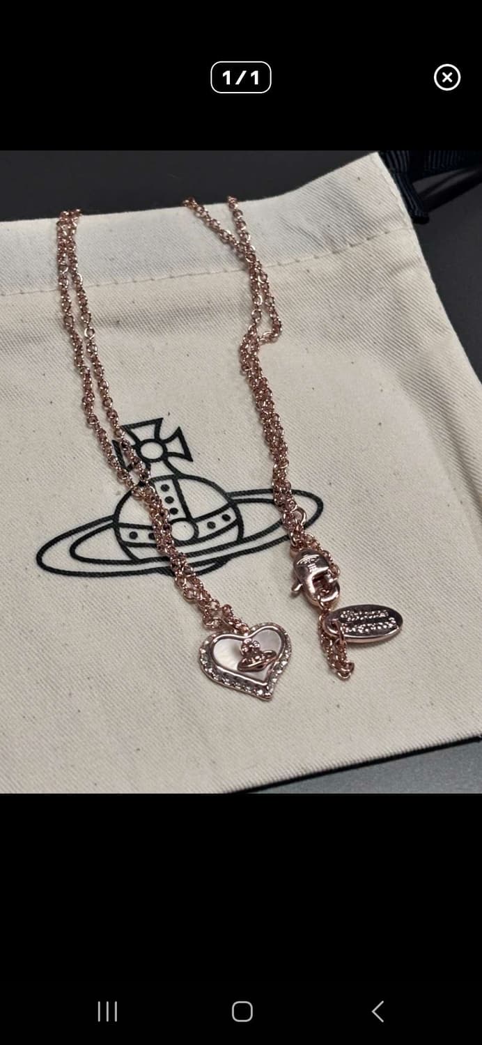 Vivienne Westwood heart necklace 상품이미지1