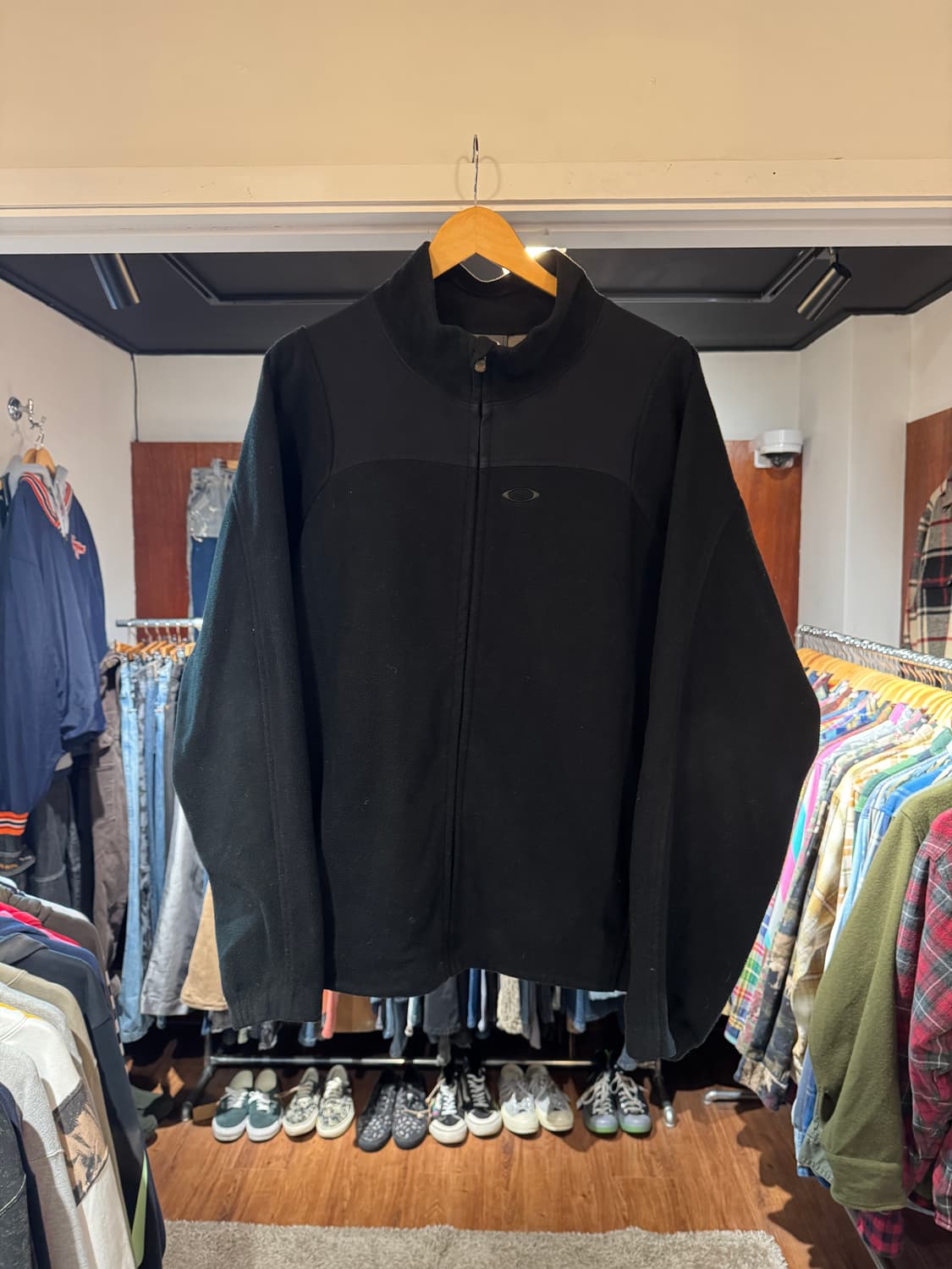 오클리 플리스 집업 자켓 블랙 고프코어 L 상품이미지1