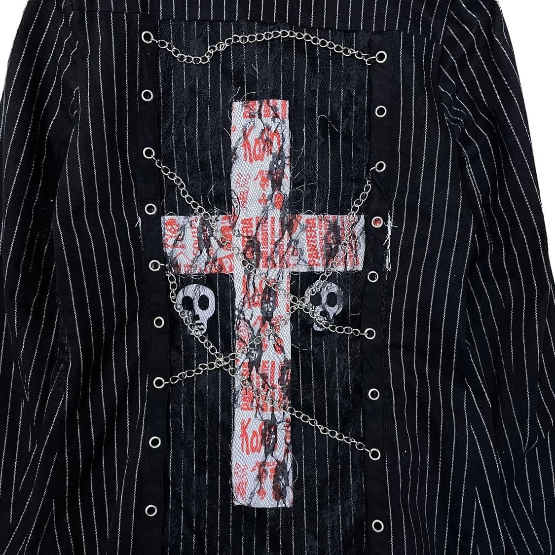 R&B Pinstripe Punk Jacket 상품이미지5