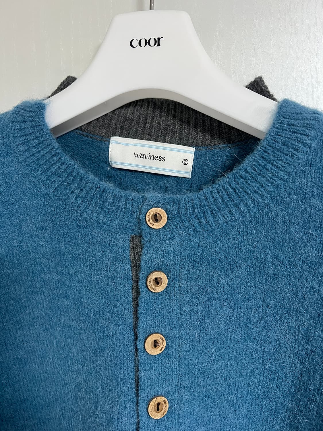 웨이비니스 헨리넥 니트 상품이미지2