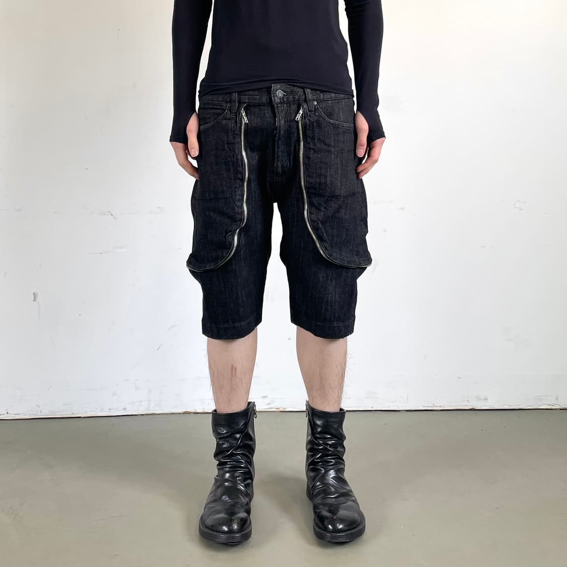 라드뮤지션 지퍼 디테일 쇼츠 상품이미지3