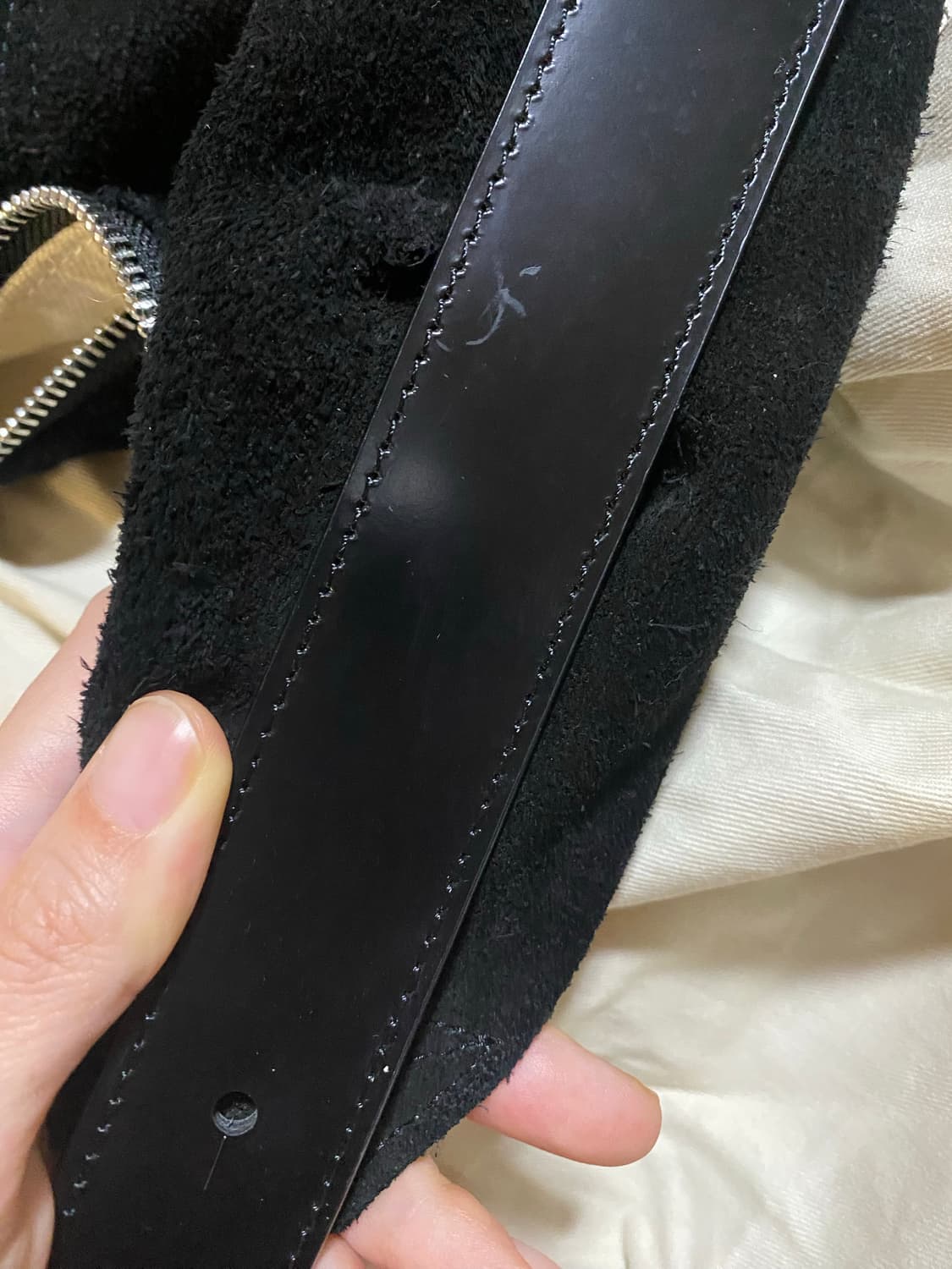 낫띵리튼 숄더 레더 백 스웨이드 shoulder leather bag 상품이미지6