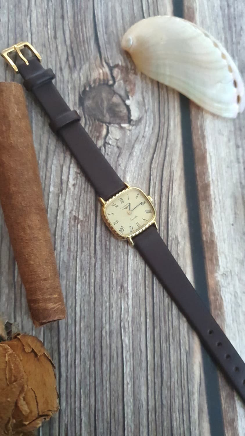 정품 론진 스퀘어 쿠션 케이스 드레스워치 상품이미지5