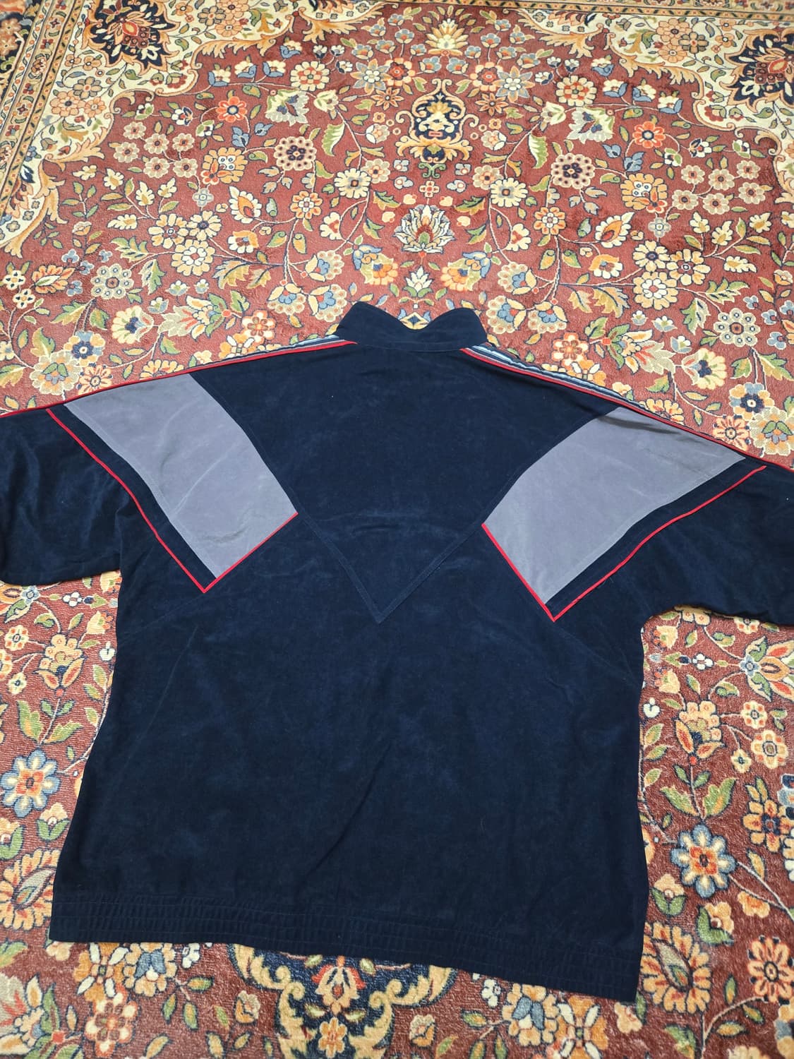 [90s XXL] Vintage 푸마 벨루어 사이드라인 트레이닝 자켓 상품이미지6