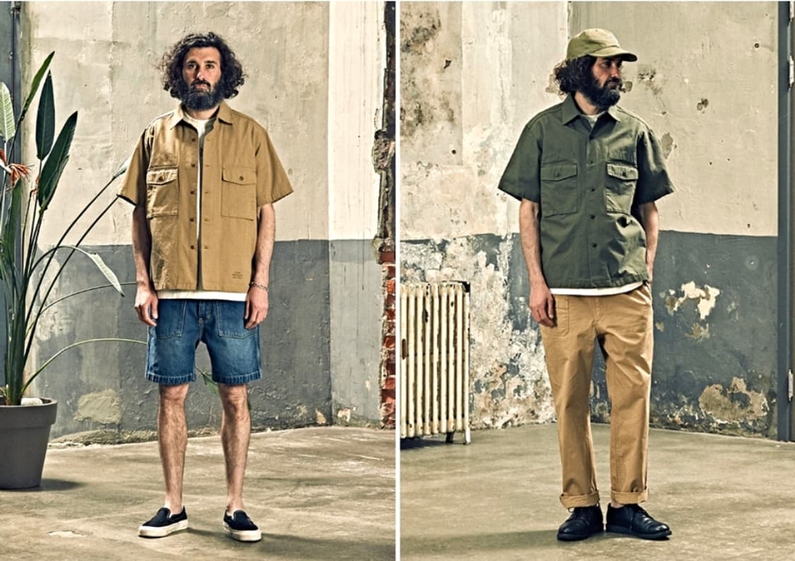 에스피오나지 Hilt Fatigue 워크웨어 반팔 자켓 S size 상품이미지2