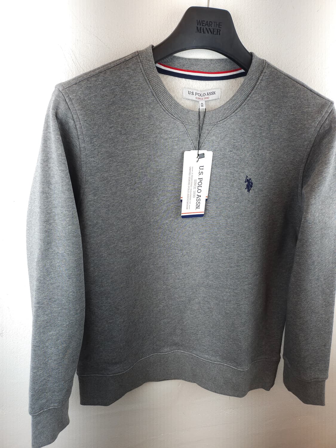 U.S. POLO ASSN. 폴로 정품 약기모 스웨트셔츠 그레이 95 M 상품이미지8