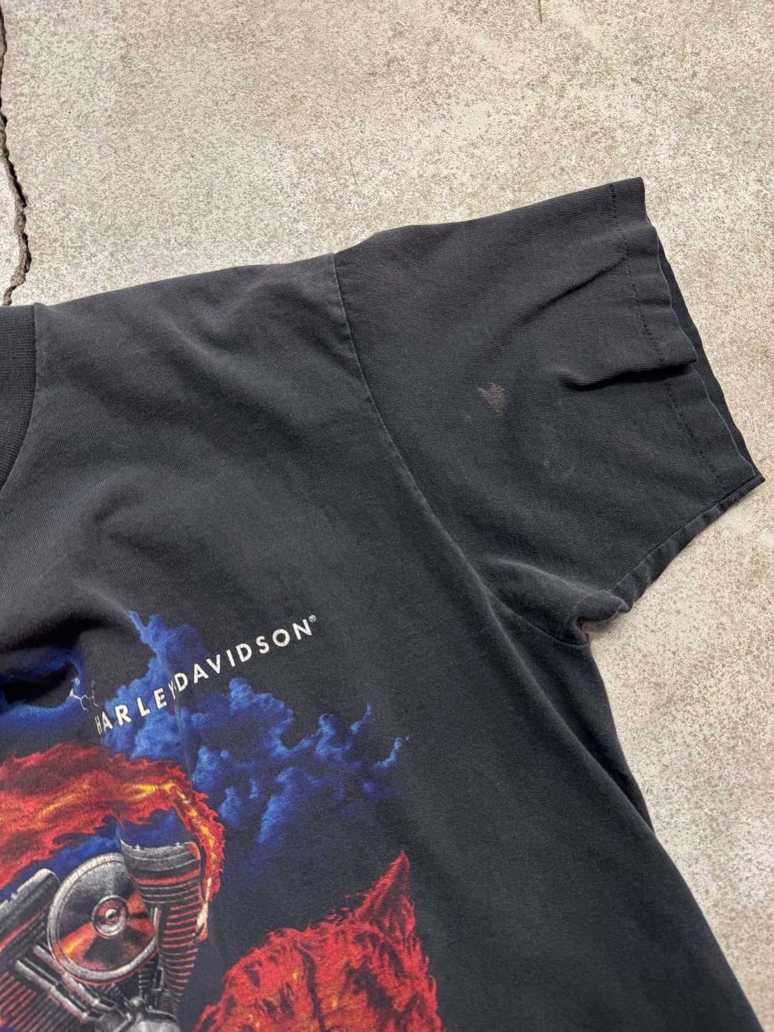 90s 할리데이비슨 파이어울프 반팔티 상품이미지6