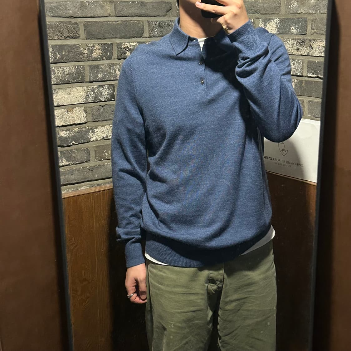 L) 브룩스브라더스 메리노울 카라 니트 상품이미지7