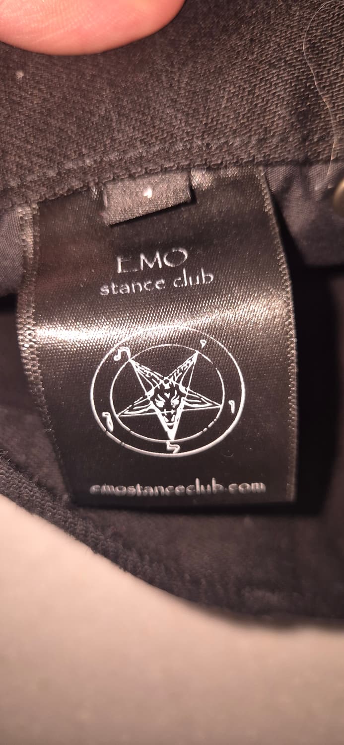 에모스탠스클럽 코티드 배기 카펜터 진 1size (black) 상품이미지5