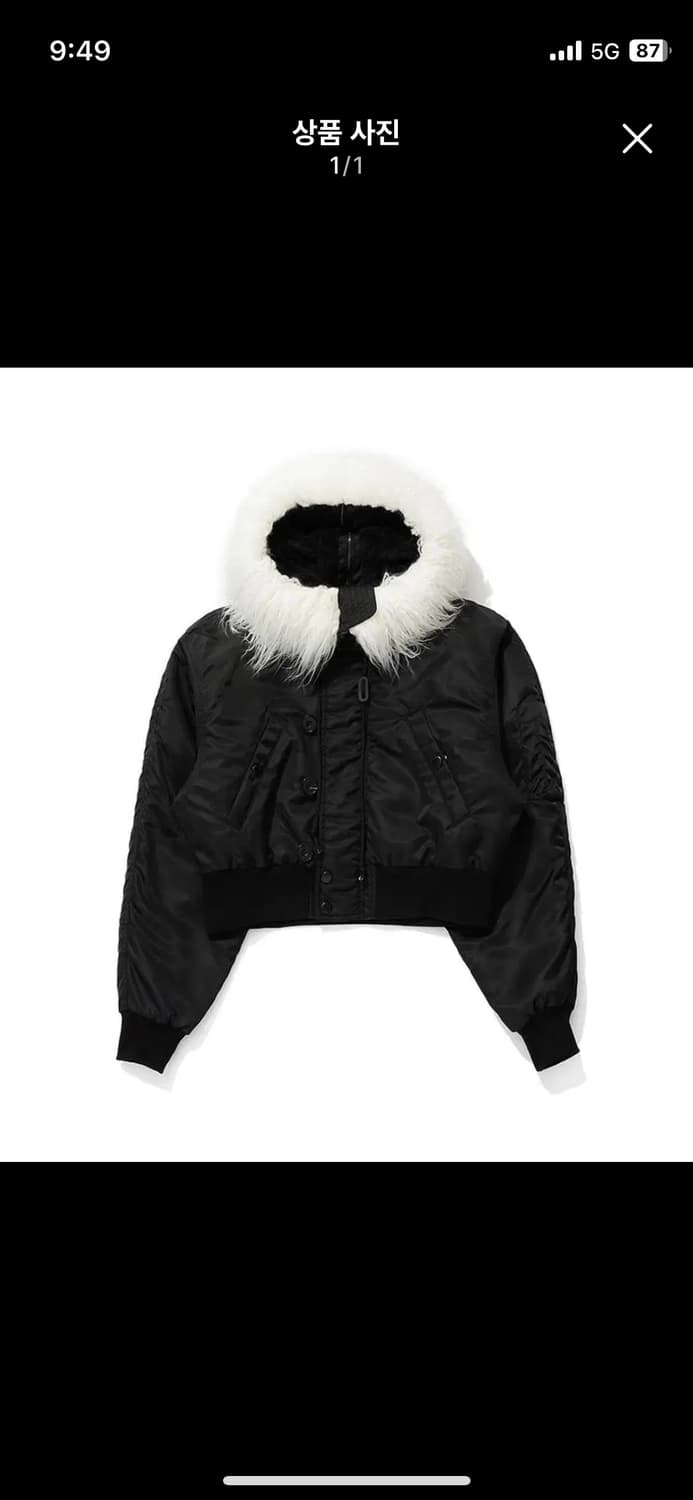 오픈와이와이 faux fur zipper hood ma-1 상품이미지2