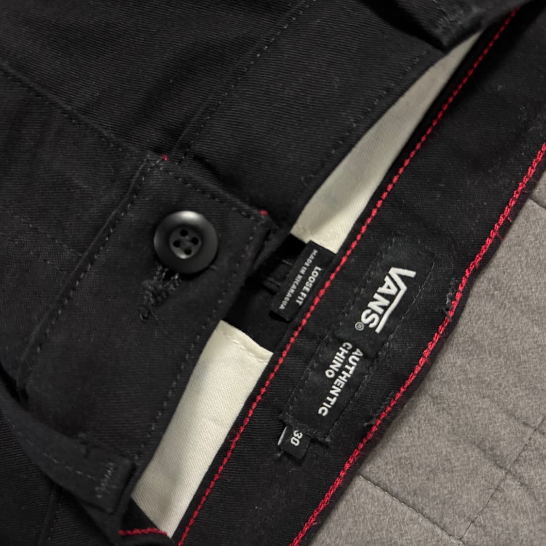 VANS 반스 어센틱 치노 루즈 팬츠 블랙 30 상품이미지2