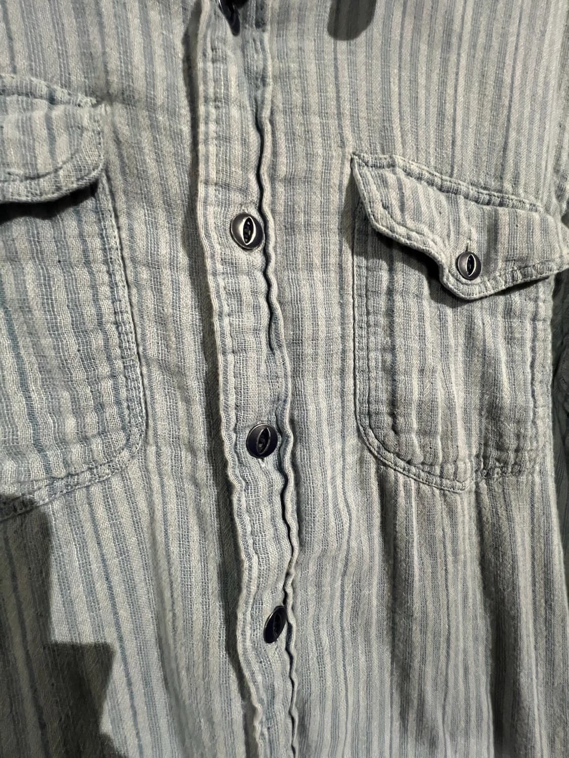 RRL 더블알엘 인디고 스트라이프 저지 워크셔츠 상품이미지2