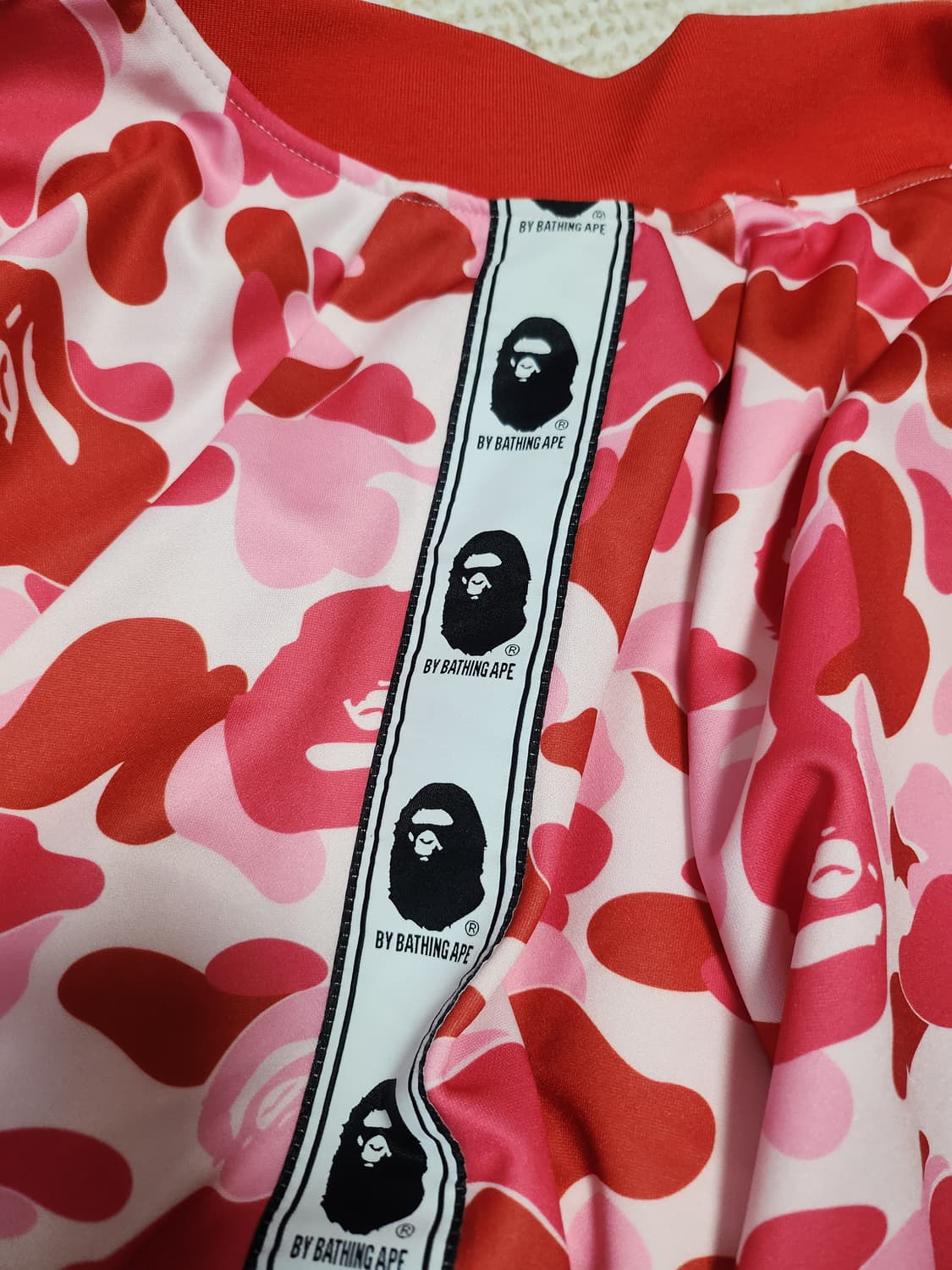 베이프 핑크 카모 자켓 상품이미지4