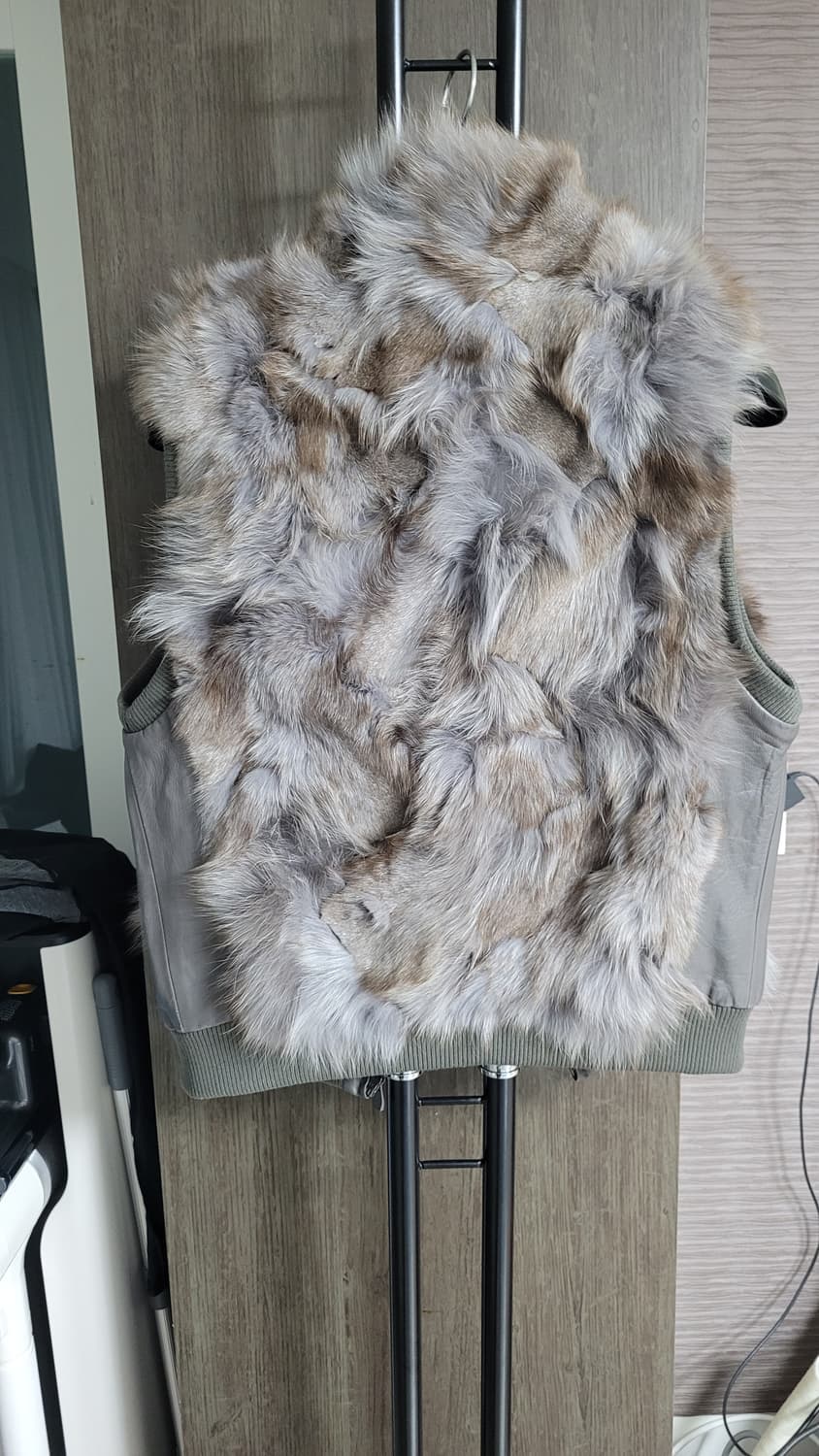 KASIBADY 카시바디  리얼양가죽  폭스털 베스트66-77사이즈 상품이미지5