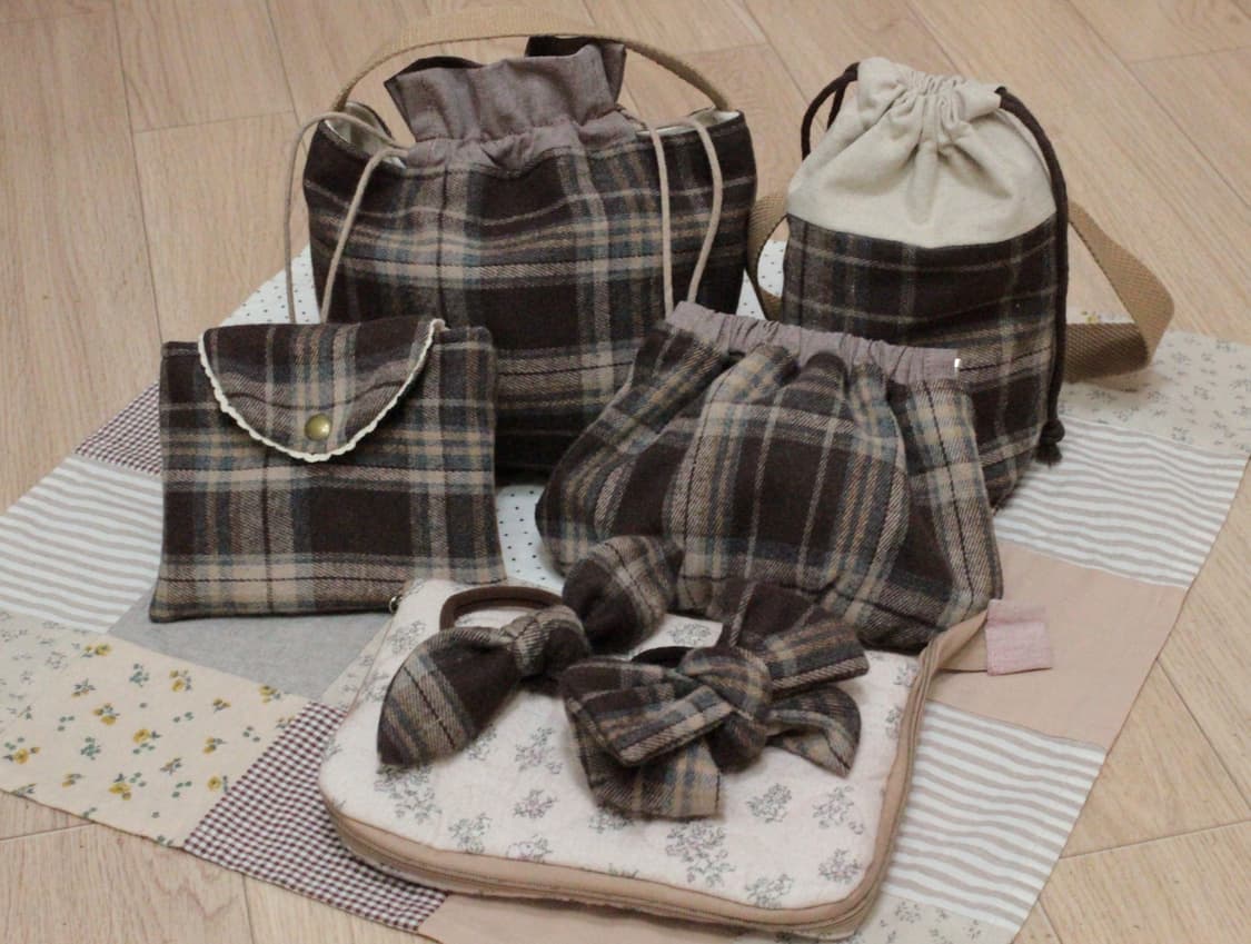 핸드메이드 리본 머리끈 2개세트 상품이미지7