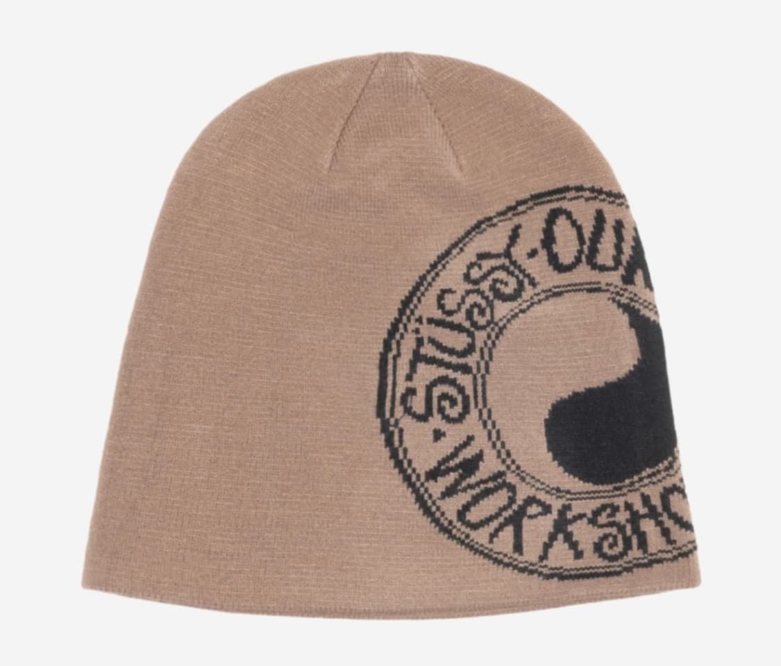 스투시 X 아워레가시 워크샵 스컬캡 비니 pale brown 상품이미지1