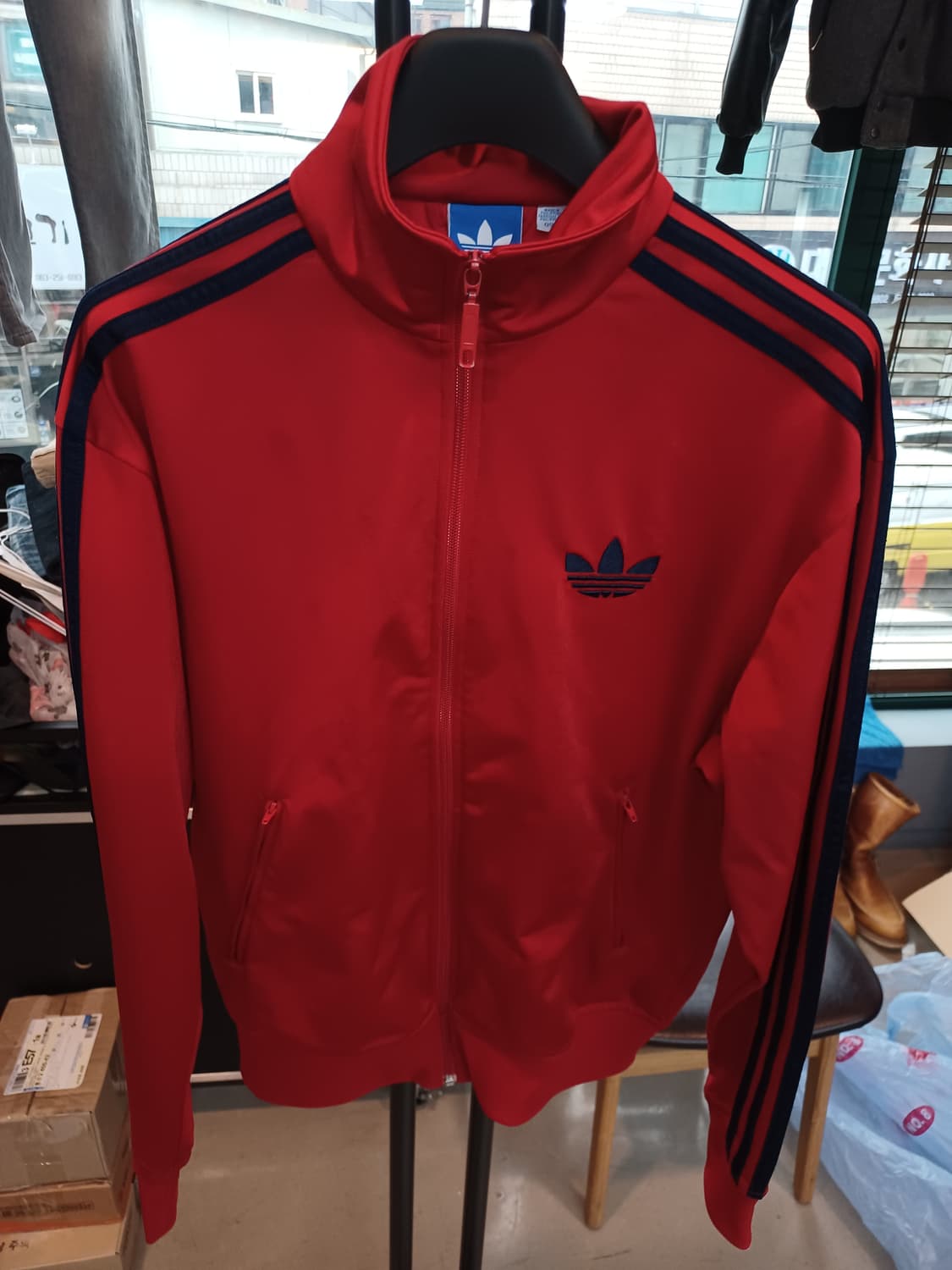 아디다스 파이어버드 트랙탑 져지 빨네이비 95 상품이미지1