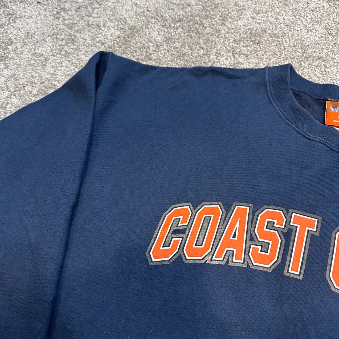 USA 빈티지 코스트가드 네이비 크루넥 스웨셔츠L 상품이미지3