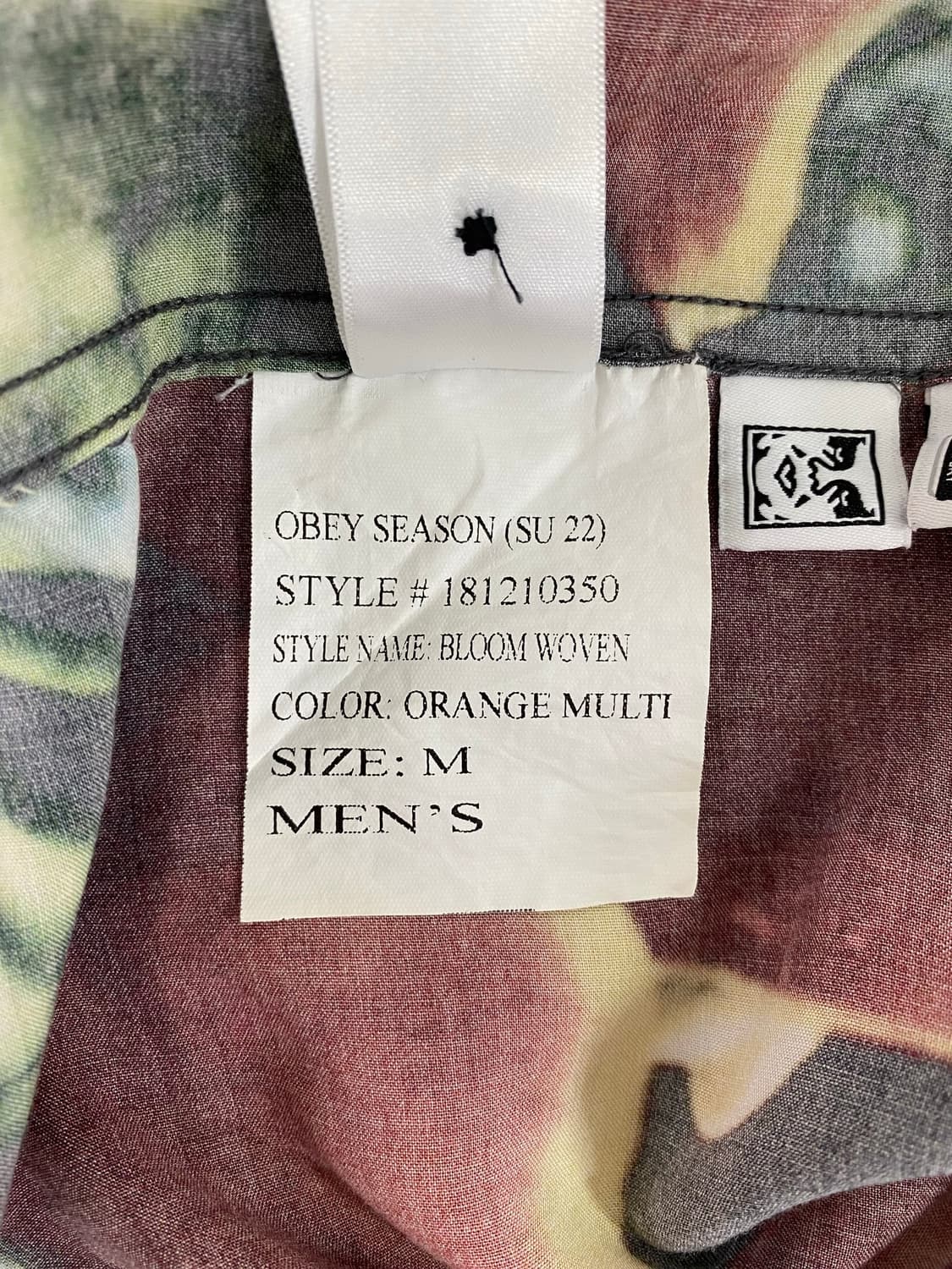 오베이 OBEY 블룸 플라워 반팔 셔츠 M <307> 상품이미지7